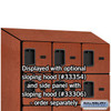 Designer Wood Locker - Six Tier Box Style 3 Wide 6 Feet High 21 Inches Deep Cherry