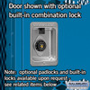 Vented Metal Locker - Single Tier 1 Wide 5 Feet High 12 Inches Deep Blue Assembled