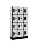12" Wide Four Tier Designer Wood Locker - 3 Wide - 5 Feet High - 15 Inches Deep