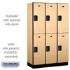 Extra Wide Designer Wood Locker - Double Tier 3 6 Feet High 18 Inches Deep Maple