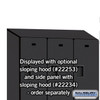 Extra Wide Designer Wood Locker - Double Tier 3 6 Feet High 18 Inches Deep Black