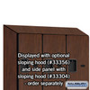 Designer Wood Locker - Double Tier 'S' Style 3 Wide 5 Feet High 18 Inches Deep Mahogany