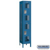 Extra Wide Vented Metal Locker - Double Tier 1 6 Feet High 18 Inches Deep Blue Assemb