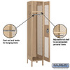 Extra Wide Vented Metal Locker - Single Tier 1 6 Feet High 18 Inches Deep Tan Unassem