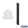 Side Panel - for 5 Feet High 15 Inch Deep Designer Wood Locker without Sloping Hood Black