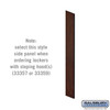 Side Panel - for 5 Feet High 15 Inch Deep Designer Wood Locker without Sloping Hood Mahogany