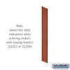 Side Panel - for 5 Feet High 15 Inch Deep Designer Wood Locker without Sloping Hood Cherry