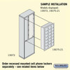 Free-Standing Enclosure for #19075-21 and #19078-21 - Recessed Mounted Cell Phone Lockers Sandston
