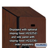 Extra Wide Designer Wood Locker - Double Tier 1 6 Feet High 21 Inches Deep Mahogany