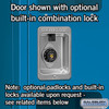See-Through Metal Locker - Double Tier 1 Wide 5 Feet High 12 Inches Deep Blue Assembled
