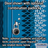 Extra Wide Vented Metal Locker - Four Tier 1 6 Feet High 18 Inches Deep Blue Assemble