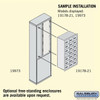 Cell Phone Storage Locker - with Front Access Panel 7 Door High Unit (8 Inch Deep Compartments)