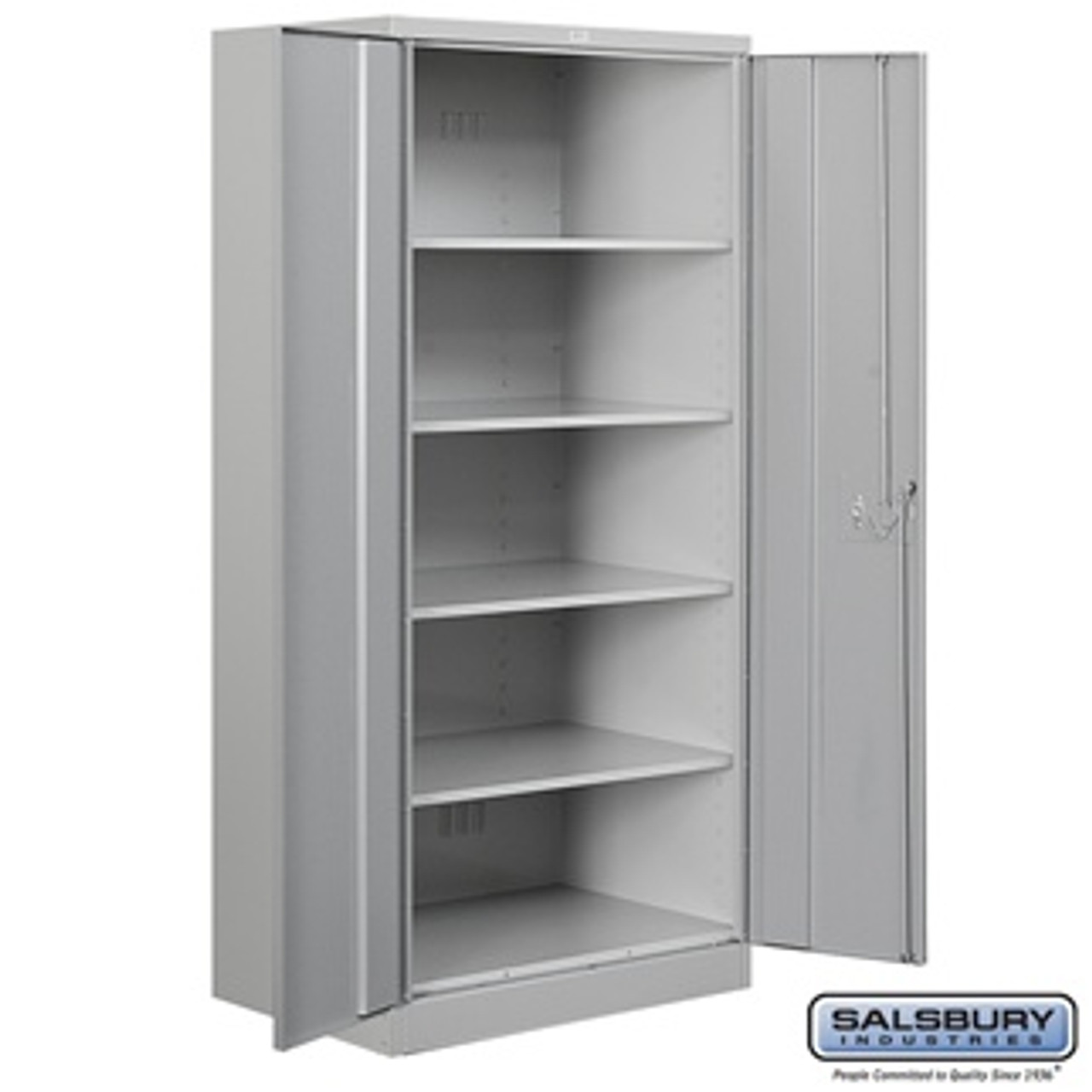 Storage Cabinet - Standard - 78 Inches High - 18 Inches Deep - Gray -  Unassembled