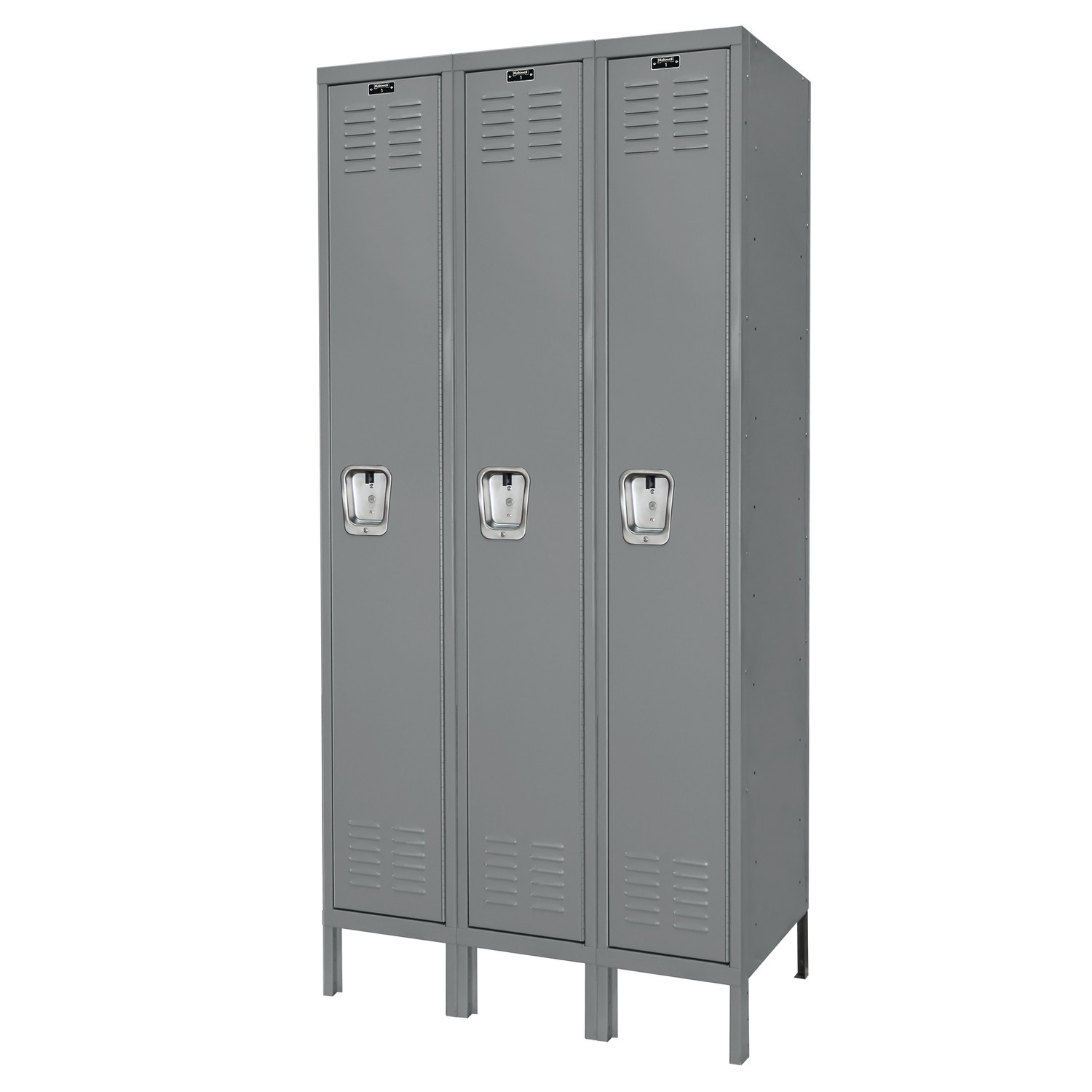 Hallowell® Premium Metal Locker – 1-Tier 3 Door - Locker Emporium
