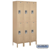 15" Wide Double Tier Lockers