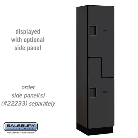 Salsbury 18" Wide Double Tier 'S' Style Designer Wood Locker - 1 Wide - 6 Feet High - 18 Inches Deep Salsbury 18" Wide Double Tier 'S' Style Designer Wood Locker - 1 Wide - 6 Feet High - 18 Inches Deep