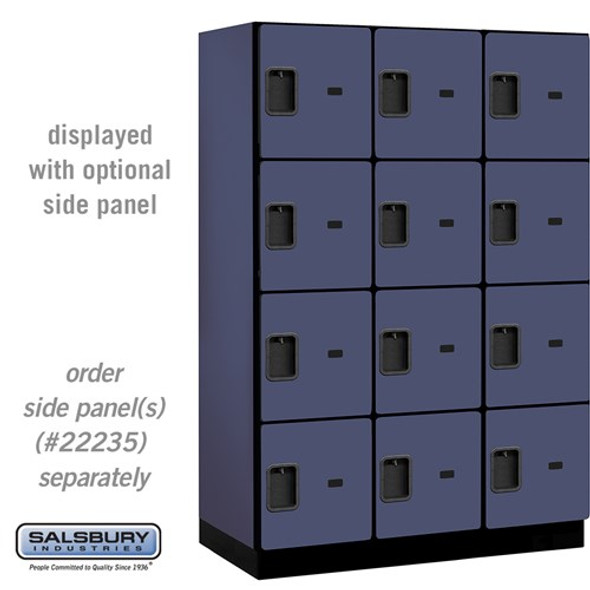 Salsbury 18" Wide Four Tier Designer Wood Locker - 3 Wide - 6 Feet High - 21 Inches Deep Salsbury 18" Wide Four Tier Designer Wood Locker - 3 Wide - 6 Feet High - 21 Inches Deep