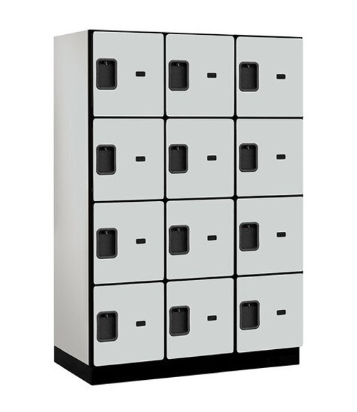 Salsbury 18" Wide Four Tier Designer Wood Locker - 3 Wide - 6 Feet High - 21 Inches Deep Salsbury 18" Wide Four Tier Designer Wood Locker - 3 Wide - 6 Feet High - 21 Inches Deep