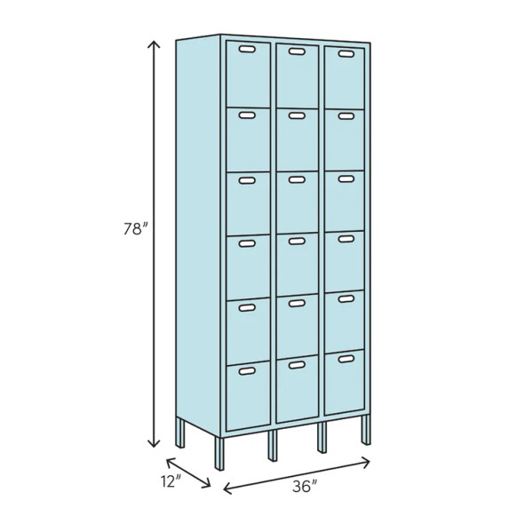 Safety-View 36'' Wide Locker