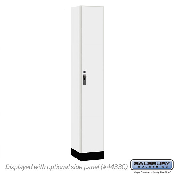 Salsbury 12" Wide Premier Wood Locker - Single Tier - 1 Wide - 6 Feet High - 15" Deep - Skyline Walnut - Hasp