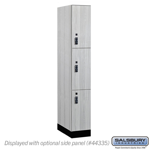 Salsbury 12" Wide Premier Wood Locker - Triple Tier - 1 Wide - 6 Feet High - 21" Deep - Resettable Combination Locks Salsbury 12" Wide Premier Wood Locker - Triple Tier - 1 Wide - 6 Feet High - 21" Deep - Resettable Combination Locks