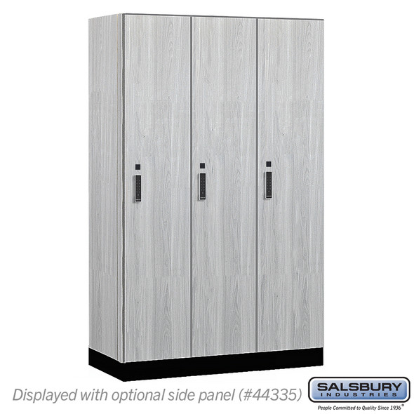 Salsbury 15" Wide Premier Wood Locker - Single Tier - 3 Wide - 6 Feet High - 21" Deep - Electronic Locks Salsbury 15" Wide Premier Wood Locker - Single Tier - 3 Wide - 6 Feet High - 21" Deep - Electronic Locks