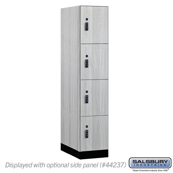 Salsbury 15" Wide Premier Wood Locker - Four Tier - 1 Wide - 6 Feet High - 24" Deep - Resettable Combination Locks Salsbury 15" Wide Premier Wood Locker - Four Tier - 1 Wide - 6 Feet High - 24" Deep - Resettable Combination Locks