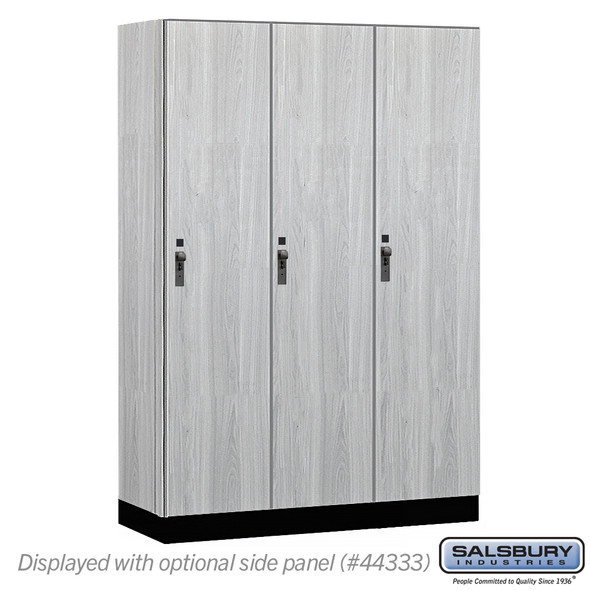 Salsbury 18" Wide Premier Wood Locker - Single Tier - 3 Wide - 6 Feet High - 18" Deep - Hasp