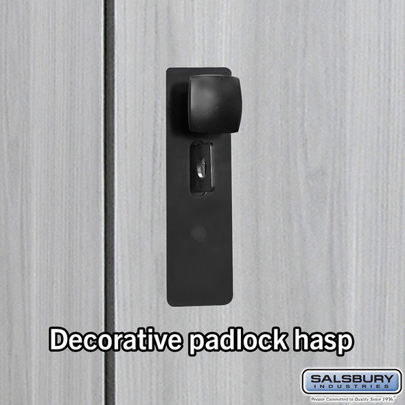 Salsbury 18" Wide Premier Wood Locker - Single Tier - 3 Wide - 6 Feet High - 18" Deep - Hasp