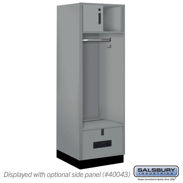Premier Wood Open Access Locker - 6 Feet High - 24 Inches Deep - Winter Fog Premier Wood Open Access Locker - 6 Feet High - 24 Inches Deep - Winter Fog