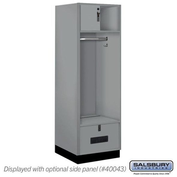 Premier Wood Open Access Locker - 6 Feet High - 24 Inches Deep - Winter Fog Premier Wood Open Access Locker - 6 Feet High - 24 Inches Deep - Winter Fog