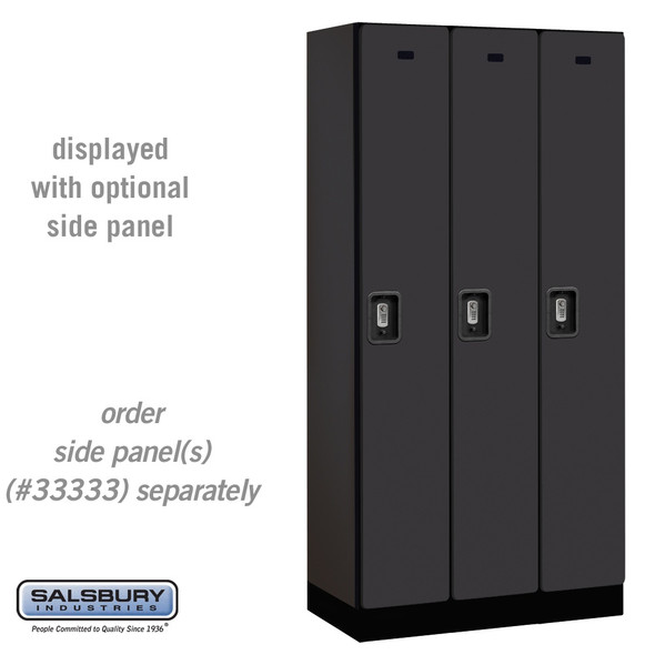 Salsbury 12" Wide Single Tier Designer Wood Locker - 3 Wide - 6 Feet High - 18 Inches Deep - - Resettable Combination Locks Salsbury 12" Wide Single Tier Designer Wood Locker - 3 Wide - 6 Feet High - 18 Inches Deep - - Resettable Combination Locks