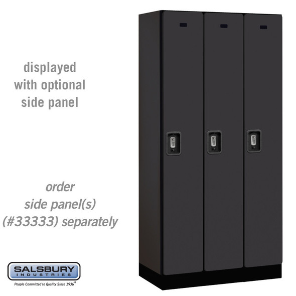 Salsbury 12" Wide Single Tier Designer Wood Locker - 3 Wide - 6 Feet High - 18 Inches Deep - - Electronic Locks Salsbury 12" Wide Single Tier Designer Wood Locker - 3 Wide - 6 Feet High - 18 Inches Deep - - Electronic Locks