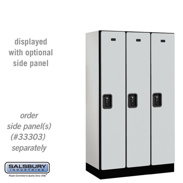 Salsbury 12" Wide Single Tier Designer Wood Locker - 3 Wide - 6 Feet High - 18 Inches Deep - - Electronic Locks Salsbury 12" Wide Single Tier Designer Wood Locker - 3 Wide - 6 Feet High - 18 Inches Deep - - Electronic Locks