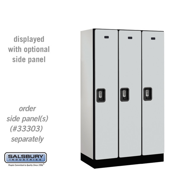 Salsbury 12" Wide Single Tier Designer Wood Locker - 3 Wide - 5 Feet High - 21 Inches Deep - - Resettable Combination Locks Salsbury 12" Wide Single Tier Designer Wood Locker - 3 Wide - 5 Feet High - 21 Inches Deep - - Resettable Combination Locks