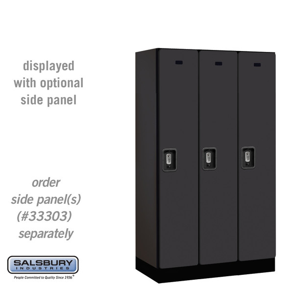 Salsbury 12" Wide Single Tier Designer Wood Locker - 3 Wide - 5 Feet High - 21 Inches Deep - - Resettable Combination Locks Salsbury 12" Wide Single Tier Designer Wood Locker - 3 Wide - 5 Feet High - 21 Inches Deep - - Resettable Combination Locks