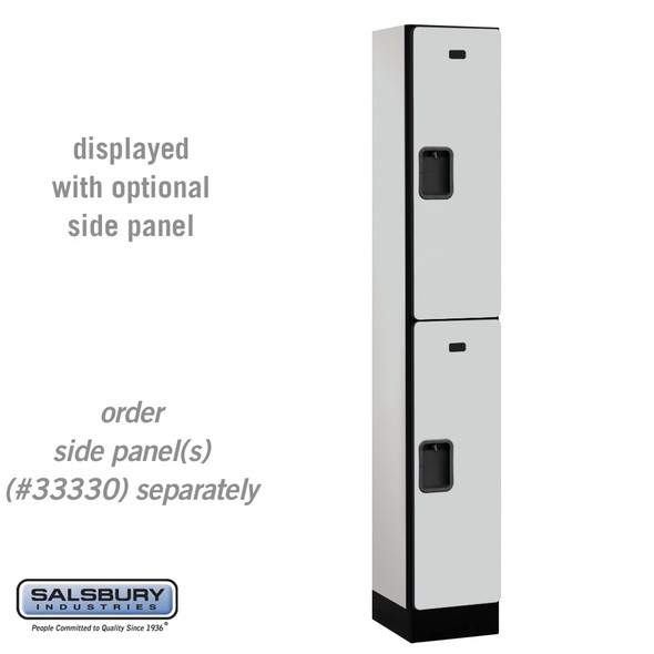 Salsbury 12" Wide Double Tier Designer Wood Locker - 1 Wide - 6 Feet High - 21 Inches Deep - - Electronic Locks Salsbury 12" Wide Double Tier Designer Wood Locker - 1 Wide - 6 Feet High - 21 Inches Deep - - Electronic Locks