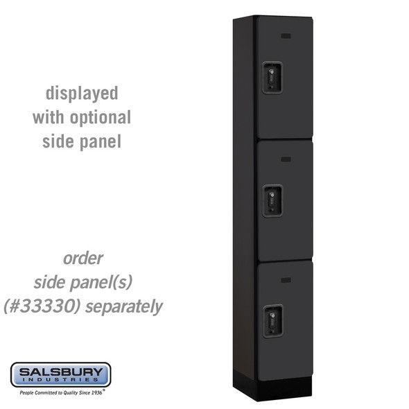 Salsbury 12" Wide Triple Tier Designer Wood Locker - 1 Wide - 6 Feet High - 21 Inches Deep - - Resettable Combination Locks Salsbury 12" Wide Triple Tier Designer Wood Locker - 1 Wide - 6 Feet High - 21 Inches Deep - - Resettable Combination Locks