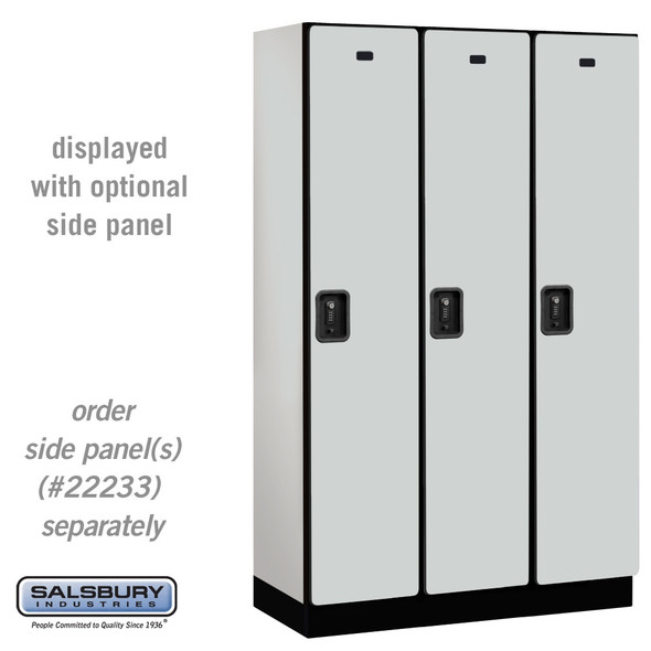 Salsbury 15" Wide Single Tier Designer Wood Locker - 3 Wide - 6 Feet High - 24 Inches Deep - - Electronic Locks Salsbury 15" Wide Single Tier Designer Wood Locker - 3 Wide - 6 Feet High - 24 Inches Deep - - Electronic Locks
