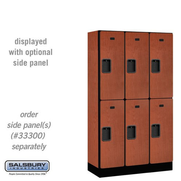 Salsbury 12" Wide Double Tier Designer Wood Locker - 3 Wide - 5 Feet High - 21 Inches Deep - - Hasps Salsbury 12" Wide Double Tier Designer Wood Locker - 3 Wide - 5 Feet High - 21 Inches Deep - - Hasps