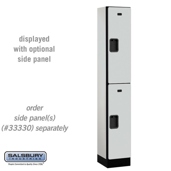 Salsbury 12" Wide Double Tier Designer Wood Locker - 1 Wide - 5 Feet High - 21 Inches Deep - - Hasps Salsbury 12" Wide Double Tier Designer Wood Locker - 1 Wide - 5 Feet High - 21 Inches Deep - - Hasps