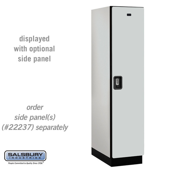 Salsbury 18" Wide Single Tier Designer Wood Locker - 1 Wide - 6 Feet High - 24 Inches Deep - - Electronic Locks Salsbury 18" Wide Single Tier Designer Wood Locker - 1 Wide - 6 Feet High - 24 Inches Deep - - Electronic Locks