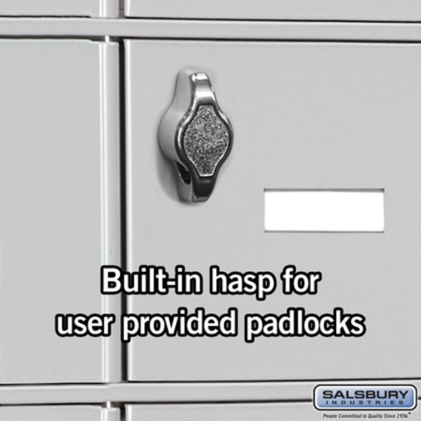 Built-in Hasp - for User Provided Padlock - for Cell Phone Locker Door