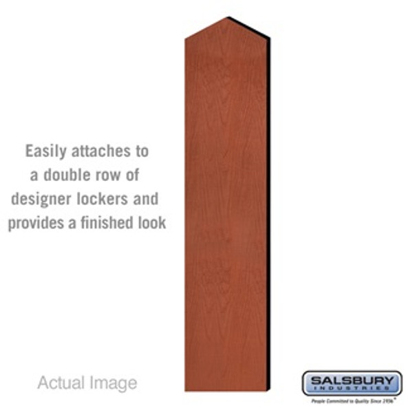 Double End Side Panel - for 6 Feet High 15 Inch Deep Designer Wood Locker with Sloping Hood Ch