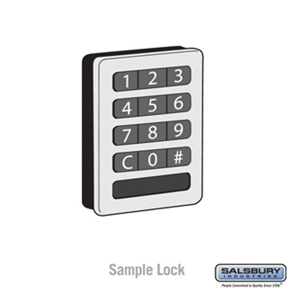 Custom Lock Installation for Extra Wide Designer Wood Locker Door - Provided By Owner