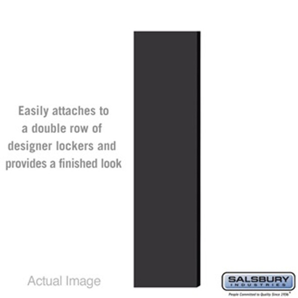 Double End Side Panel - for 6 Feet High 15 Inch Deep Designer Wood Locker without Sloping Hood