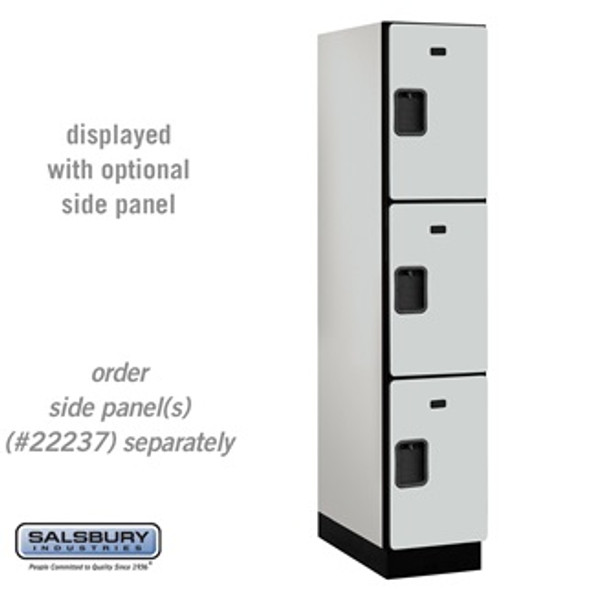 Extra Wide Designer Wood Locker - Triple Tier 1 6 Feet High 24 Inches Deep Gray Extra Wide Designer Wood Locker - Triple Tier 1 6 Feet High 24 Inches Deep Gray