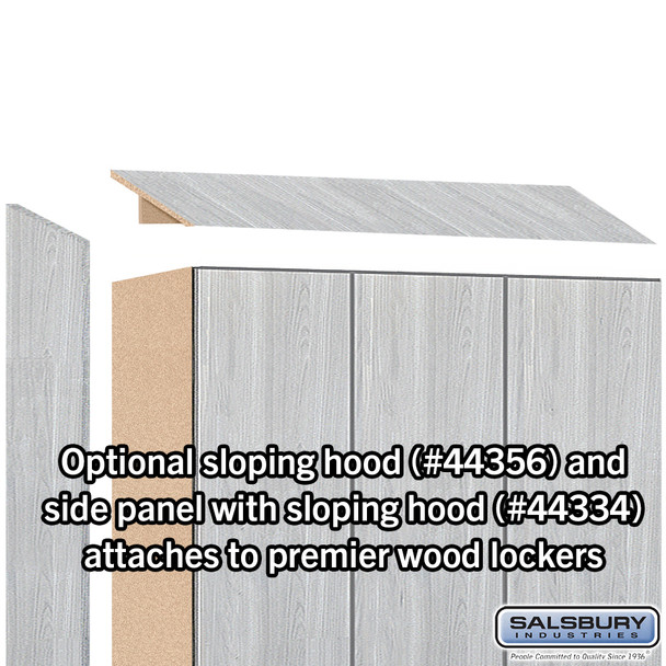 Salsbury 12" Wide Premier Wood Locker - Single Tier - 3 Wide - 6 Feet High - 18" Deep - Resettable Combination Locks