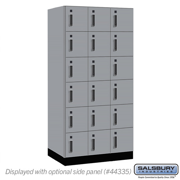 Premier Wood Locker - Six Tier Box Style - 3 Wide - 6 Feet High - 21" Deep