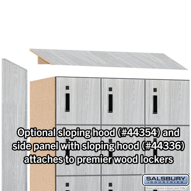 12" Wide Premier Wood Locker - Six Tier Box Style - 3 Wide - 6 Feet High - 21" Deep - Electronic Locks